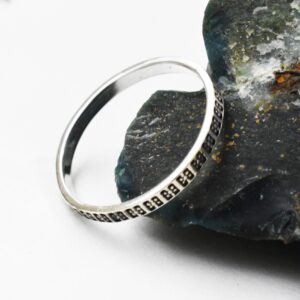 Silver Thin Bar Ring.