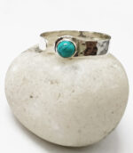 TurquoiseHammered Gypsy Ring.