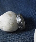 Unique Hammered Rustic Ring.