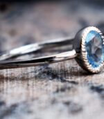 Natural Bluetopaz Unique Ring.