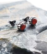 Red Onyx Elegant Earring Gems.