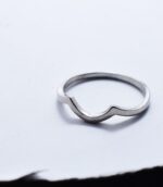 Silver Arc Choc Ring.