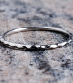 Shiny Faceted Texture Ring.