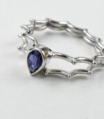 Natural Iolite Elegant Blue Classy Ring.