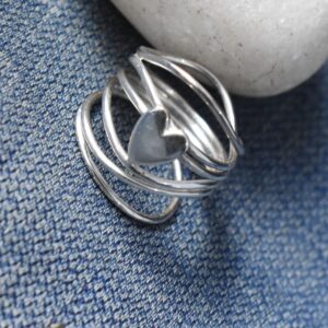 Wire Wrapped Celtic Heart Ring.