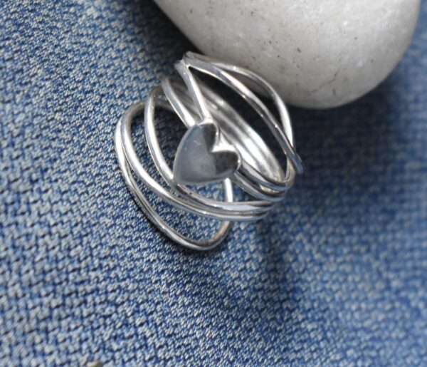 Wire Wrapped Celtic Heart Ring.