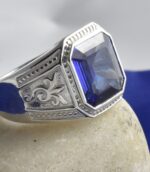 Natural Iolite Art Deco Ring,